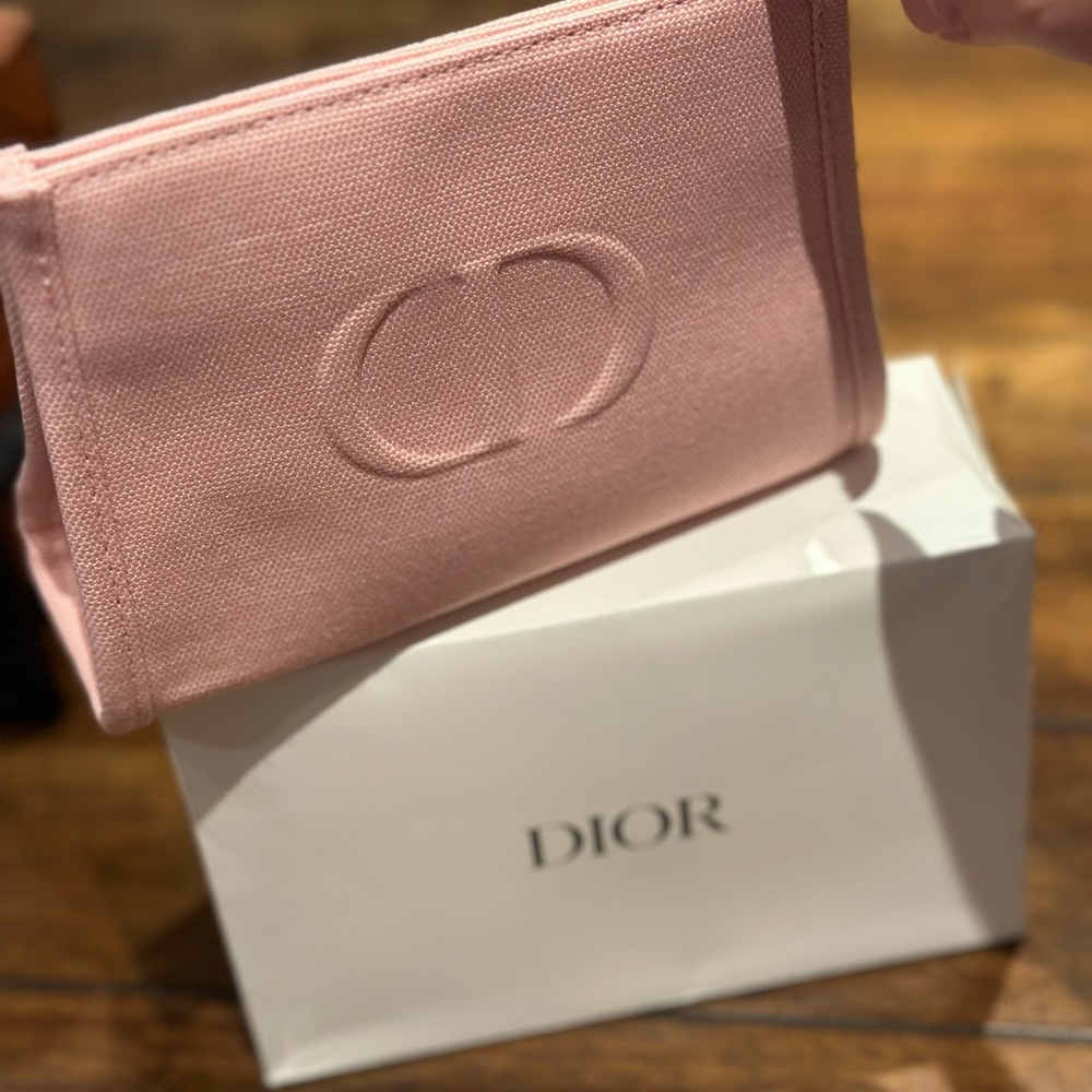 Bundle of 2:,Gift with Purchase Items from Dior Beauty Canvas Pouches